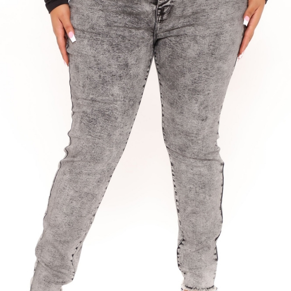Dakota Grey Wash Skinny Jeans - Picture 3 of 8